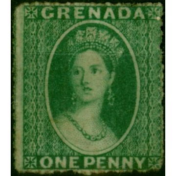 Grenada 1864 1d Green SG4 Fine MM 