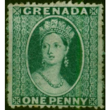 Grenada 1874 1d Blue-Green SG11 Wmk Sideways Fine & Fresh LMM 