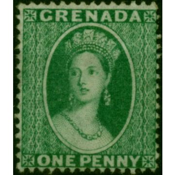 Grenada 1875 1d Green SG14 P.14 Fine & Fresh LMM 
