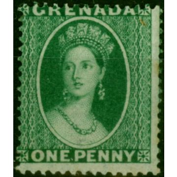 Grenada 1875 1d Green SG14 P.14 Fine LMM 