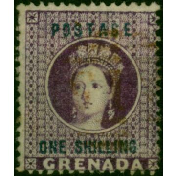 Grenada 1875 1s Deep Mauve SG13 Fine Unused 