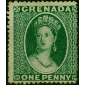 Grenada 1878 1d Green SG16 P.15 V.F & Fresh LMM 