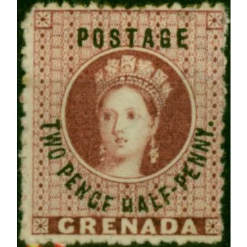Grenada 1881 2 1/2d Rose-Lake SG22d 'PENCF' Error Fine MM 