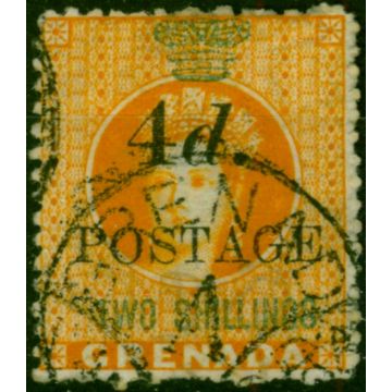 Grenada 1888 4d on 2s Orange SG41 Fine Used