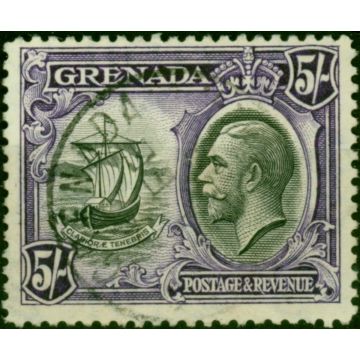 Grenada 1934 5s Black & Violet SG144 Fine Used 