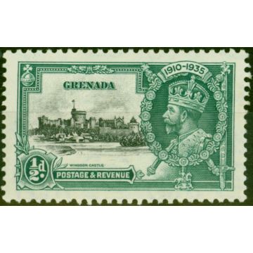 Grenada 1935 1/2d Black & Green SG145k 'Kite & Vertical Log' Fine VLMM