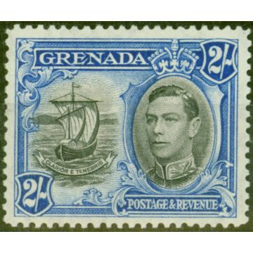 Grenada 1938 2s Black & Ultramarine SG161 Fine Lightly Mtd Mint 