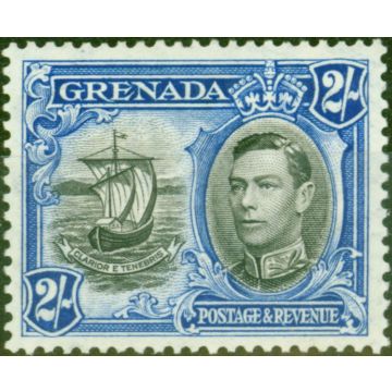 Grenada 1938 2s Black & Ultramarine SG161 Fine Lightly Mtd Mint 