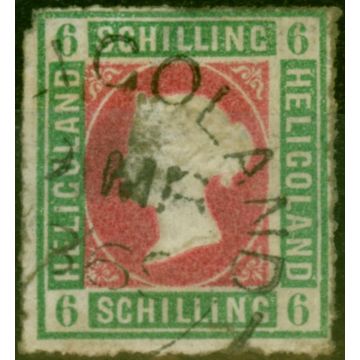 Heligoland 1867 6sch Green & Rose SG4 Good Used
