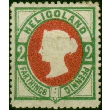 Heligoland 1875 2pf (1/2d) Deep Rose & Deep Green SG11 Good MM 