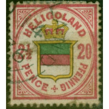 Heligoland 1876 20pf Rose Green & Yellow SG15 Fine Used