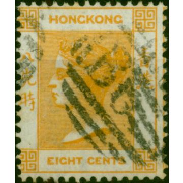 Hong Kong 1864 8c Pale Dull Orange SG11 Fine Used