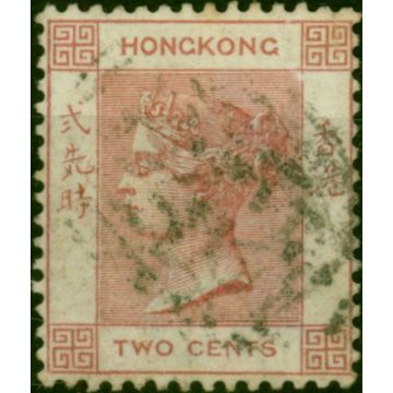 Hong Kong 1882 2c Rose-Pink SG32a Good Used 