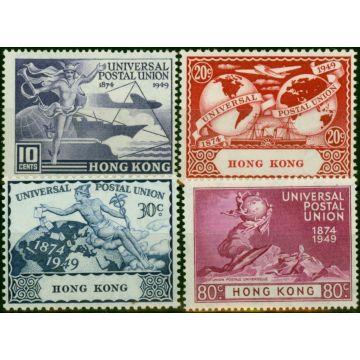 Hong Kong 1949 UPU Set of 4 SG173-176 V.F VLMM 