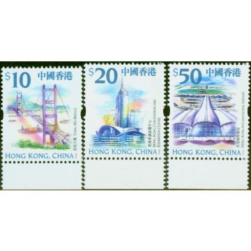 Hong Kong 1999 $10, $20 & $50 SG986-988 Very Fine MNH