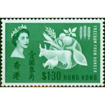 Hong Kong China 1963 $1.30 Freedom from Hunger SG211 V.F MNH 