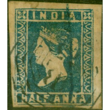 India 1854 1/2a Blue Used in Penang SGZ20 Good Used