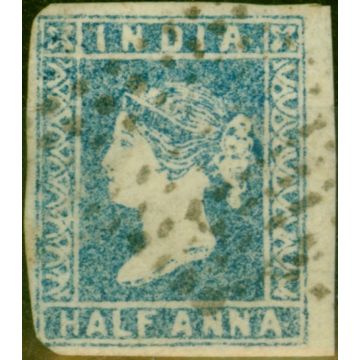 India 1855 1/2a Pale Blue SG8 Good Used