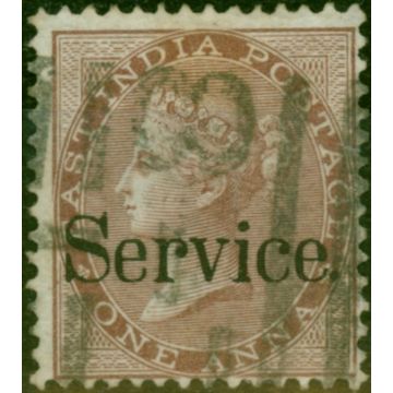 India 1866 1a Brown SG09 Fine Used