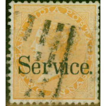 India 1866 2a Yellow SG012 Good Used