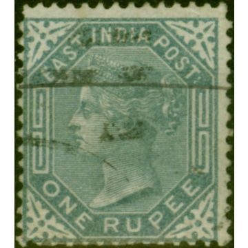 India 1874 1R Slate SG79 Good Used (5)