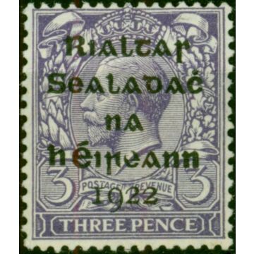 Ireland 1922 3d Bluish Violet SG5 Fine MM 