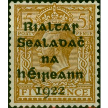 Ireland 1922 5d Yellow-Brown SG7 Fine MM (2)