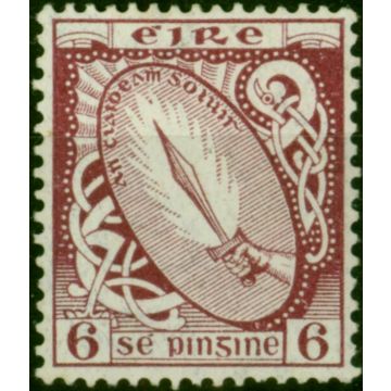 Ireland 1923 6d Claret SG79 Fine MM 