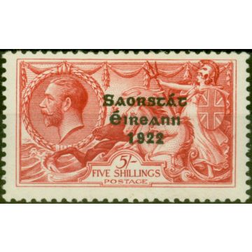 Ireland 1928 5s Rose-Carmine SG87 Very Lightly Mtd Mint
