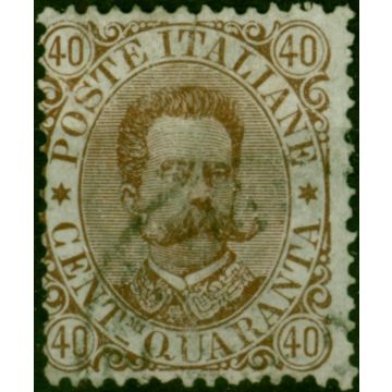 Italy 1889 40c Brown SG39 Fine Used 