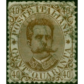 Italy 1889 40c Brown SG39 Fine Used (2)