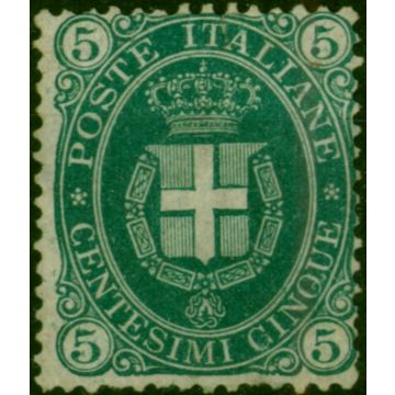 Italy 1889 5c Blue-Green SG38a Average LMM 