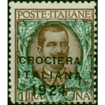 Italy 1924 1L Brown & Green SG170 Fine LMM 