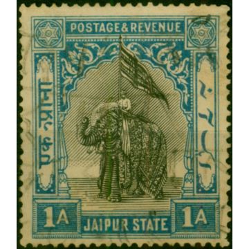 Jaipur 1931 1a Blue & Blue SG42 Good Used 