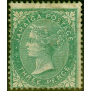Jamaica 1863 3d Green SG3 Good Unused 