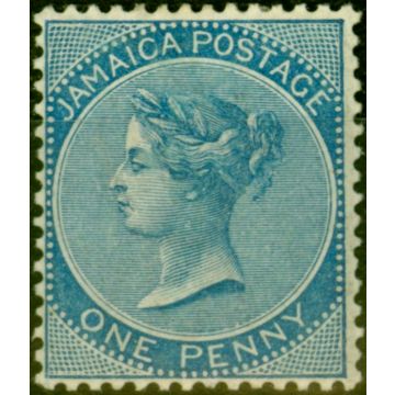 Jamaica 1884 1d Blue SG17 Fine Mtd Mint