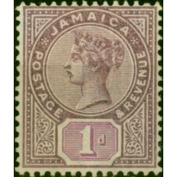 Jamaica 1889 1d Purple & Mauve SG27 Fine MM 