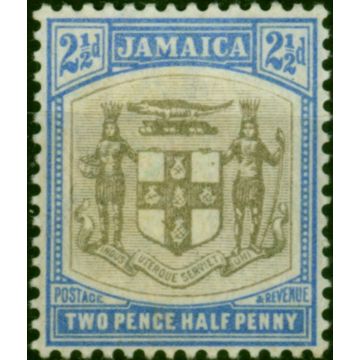Jamaica 1903 2 1/2d Grey & Ultramarine SG35 Fine VLMM