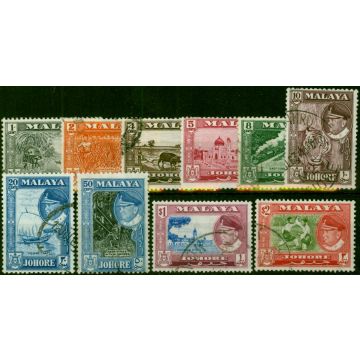 Johore 1960 Set of 10 to $2 SG155-164 Fine Used 