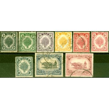 Kedah 1922-40 Set of 9 SG52-59 Fine Used