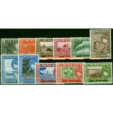 Kedah 1957 Set of 11 SG92-102 V.F MNH