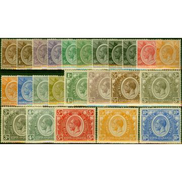KUT 1922-27 Extended Set of 24 to 10s SG76-94 Fine & Fresh MM All Shades 