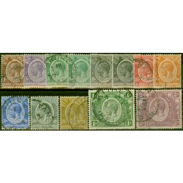 KUT 1922-27 Set of 13 to 2s SG76-88 Fine Used 