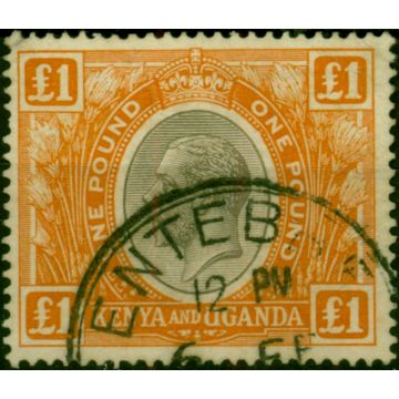 KUT 1922 £1 Black & Orange SG95 Fine Used (3)