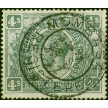 KUT 1925 4s Grey SG91w 'Wmk Crown to Right of CA' Fine Used Scarce 