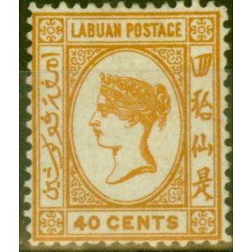 Labuan 1893 40c Brown-Buff SG47a Fine Mtd Mint (7)
