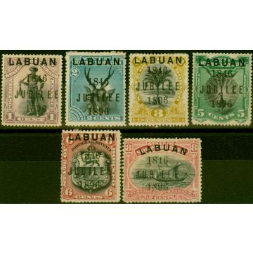 Labuan 1896 Jubilee Set of 6 SG83-88 Good MM