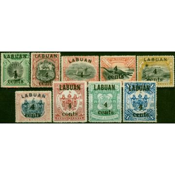 Labuan 1904 Set of 9 SG129-137 Good to Fine MM 