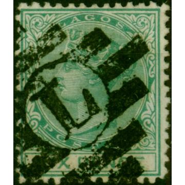 Lagos 1874 6d Blue-Green SG6 Good Used