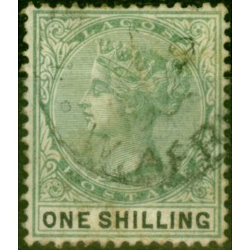 Lagos 1887 1s Yellow-Green & Black SG38 Fine Used